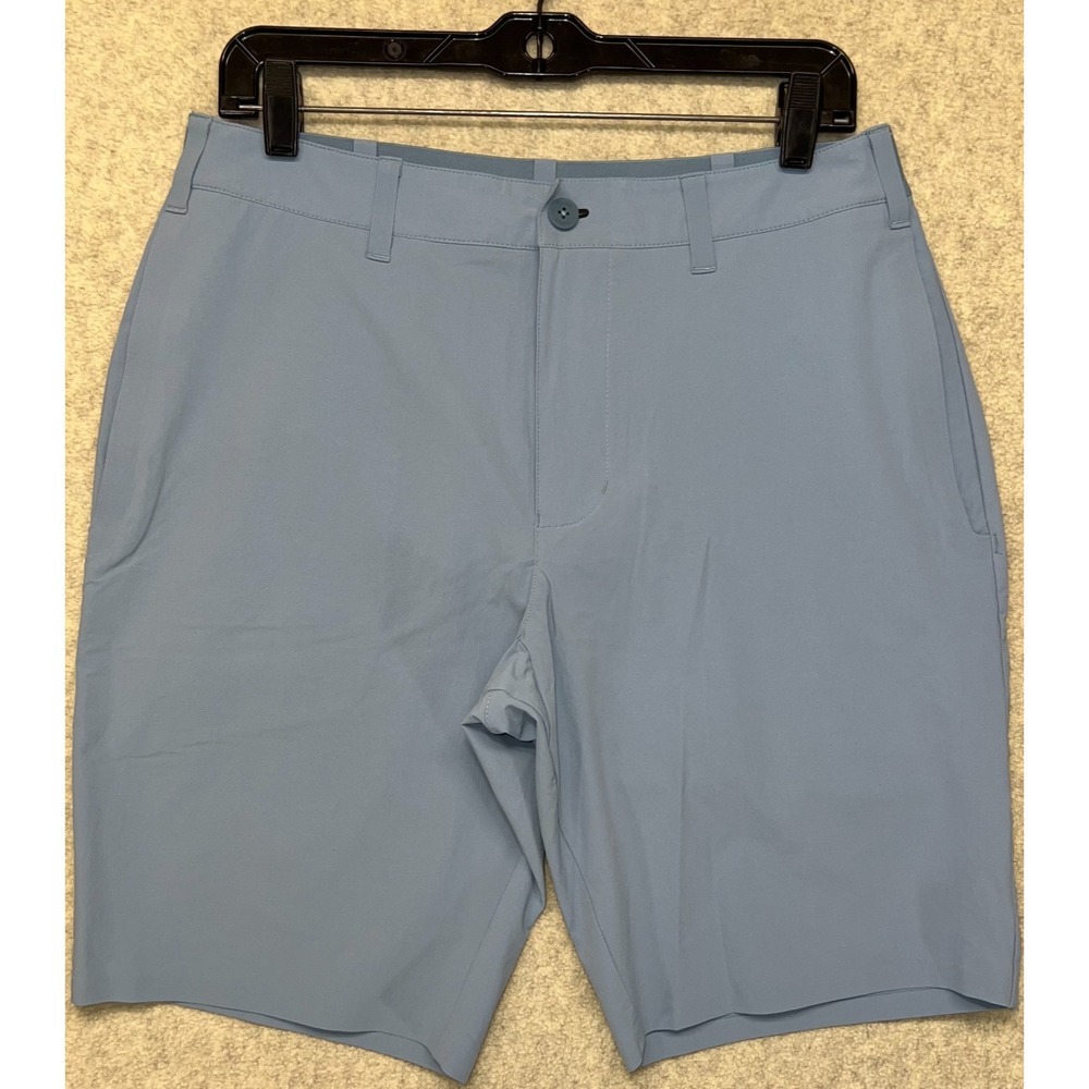 Rapha Mens Performance Golf Chino Shorts Blue Flat Front Stretch All Day Comfy M